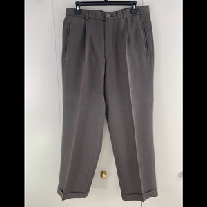 Perry Ellis 32/27 hemmed dress pants pleat cuffed
